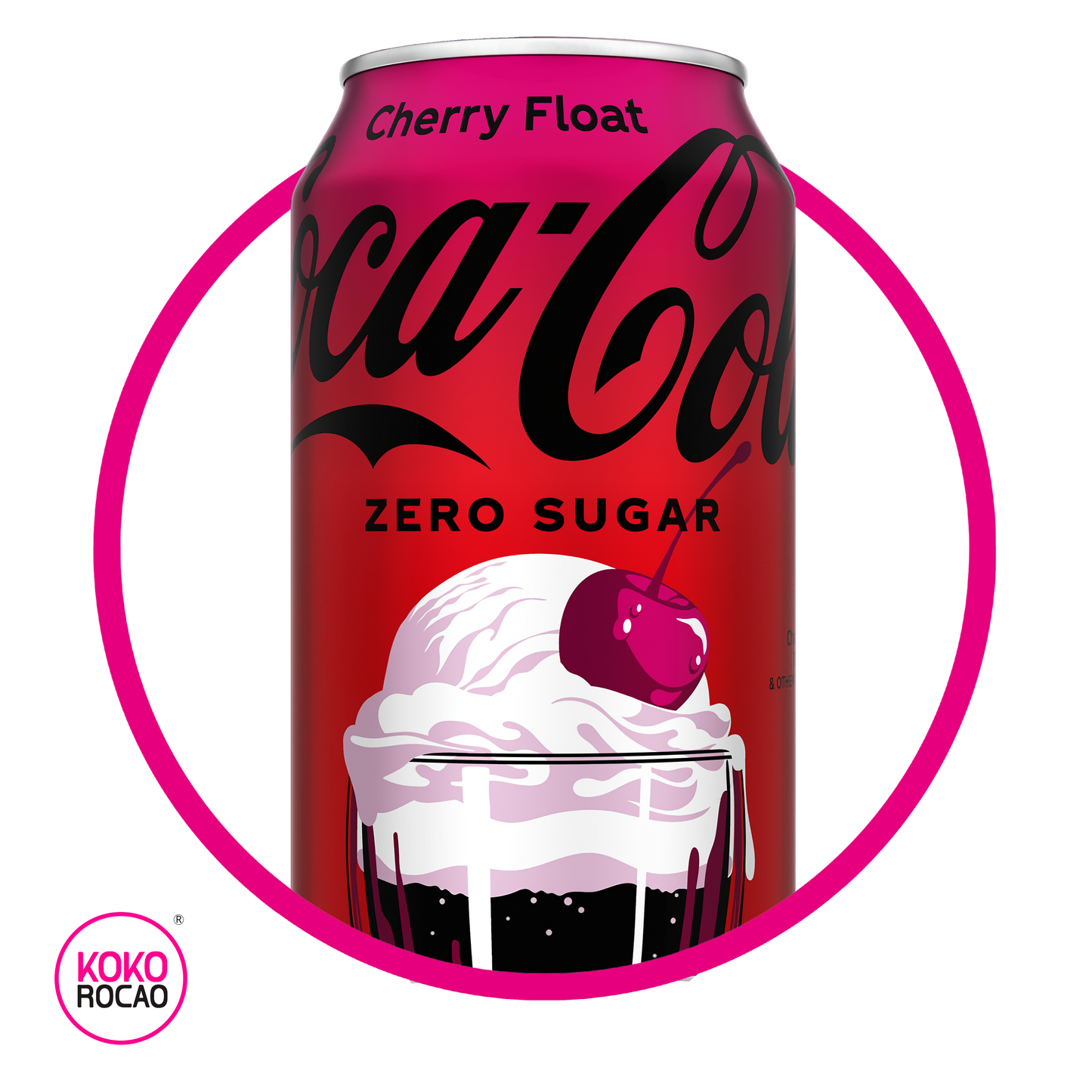 COCA COLA CHERRY FLOAT ZERO SODA LATA 355ML