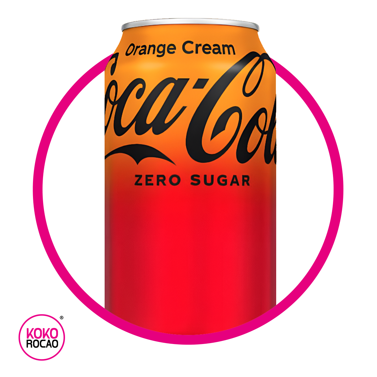 COCA COLA ORANGE ZERO SUGAR SODA LATA 355ML