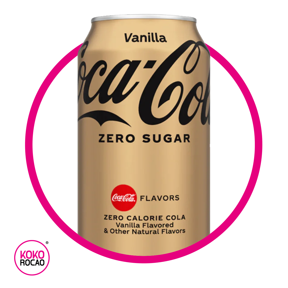 COCA COLA VAINILLA ZERO SUGAR SODA LATA 355ML