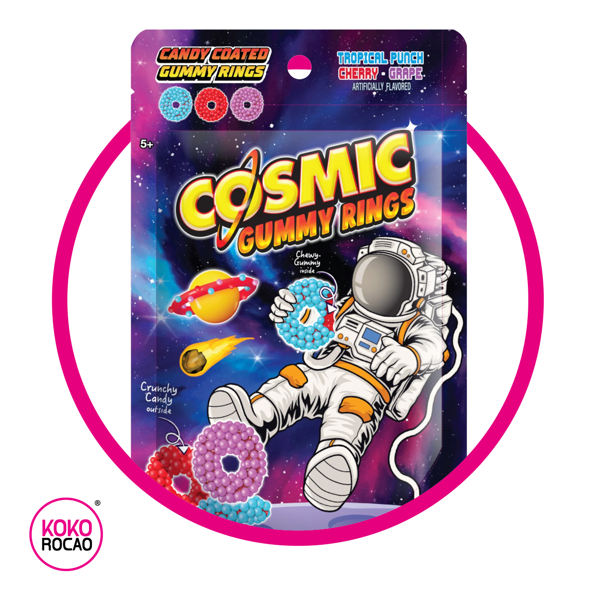 COSMIC GUMMY RINGS GUMMY CAJA 50GR