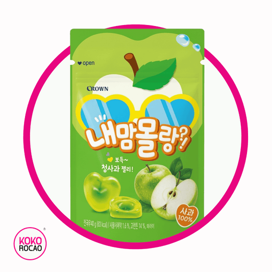 CROWN GREEN  APPLE GUMMY BOLSA GR