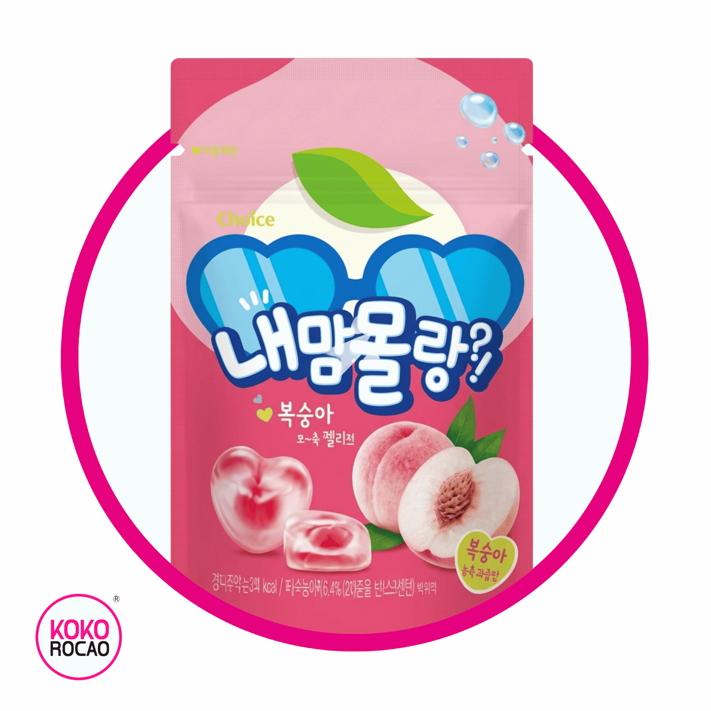 CROWN PEACH GUMY BOLSA 50GR