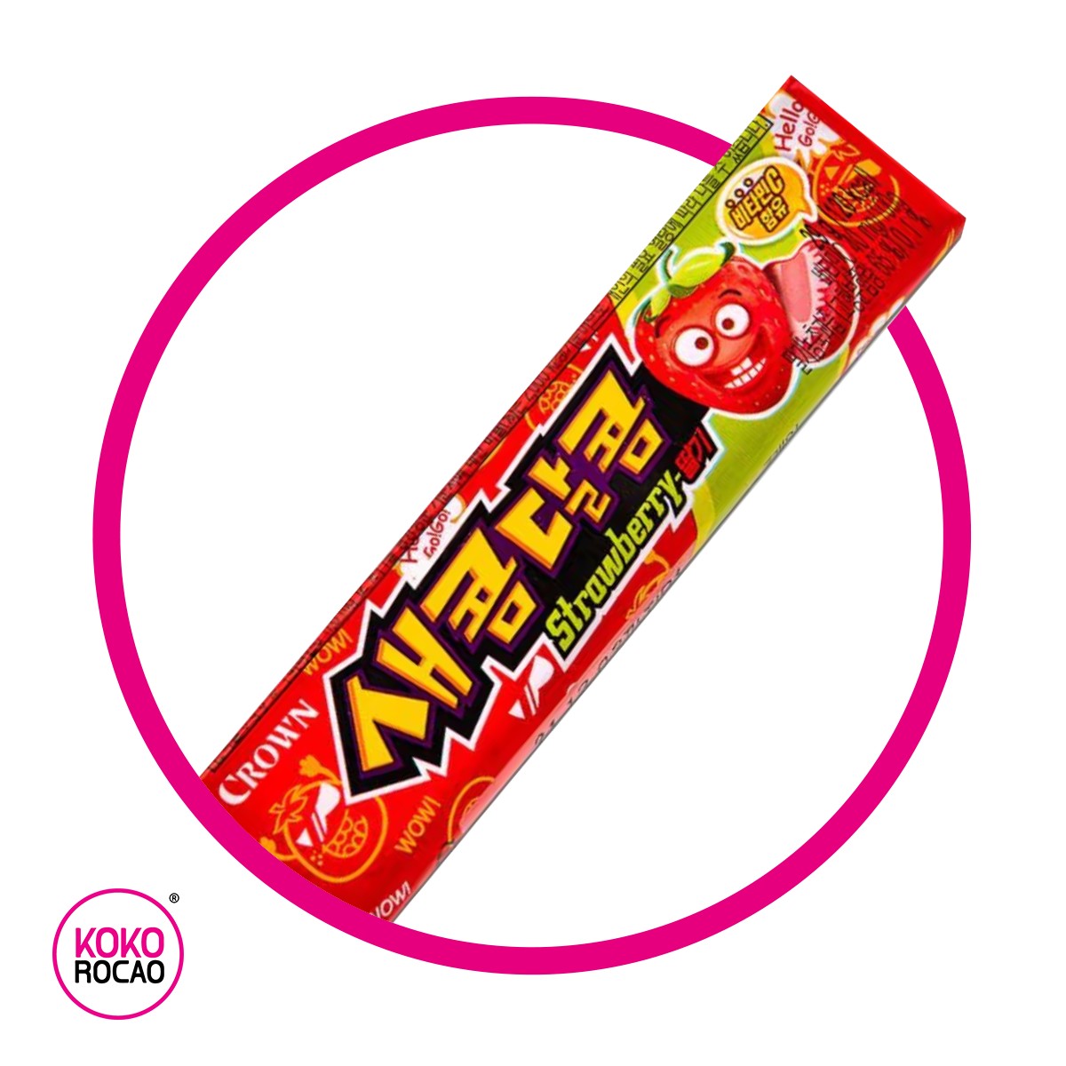 CROWN STRWBERRY SOFT CANDY PAQUETE 29GR