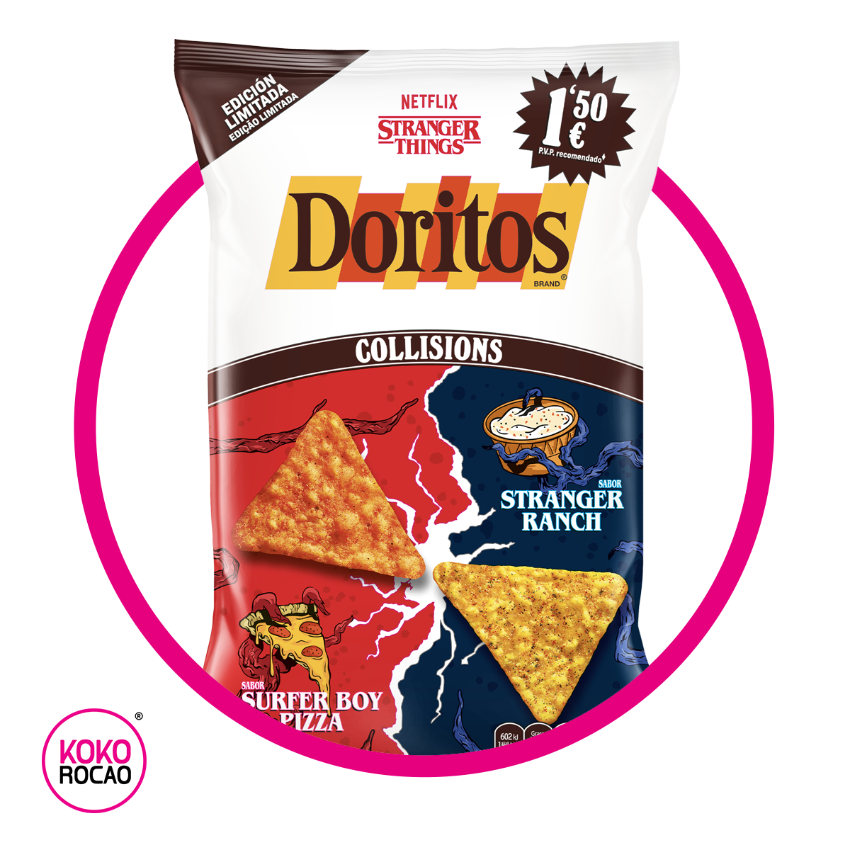 DORITOS COLLISIONS STRANGER THINGS SNACKS BOLSA255.1GR