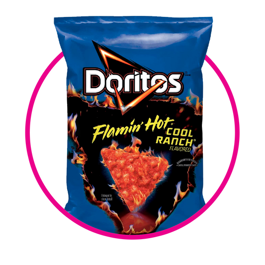 DORITOS FLAMIN HOT COOL RANCH SNACKS BOLSA 262.2G&