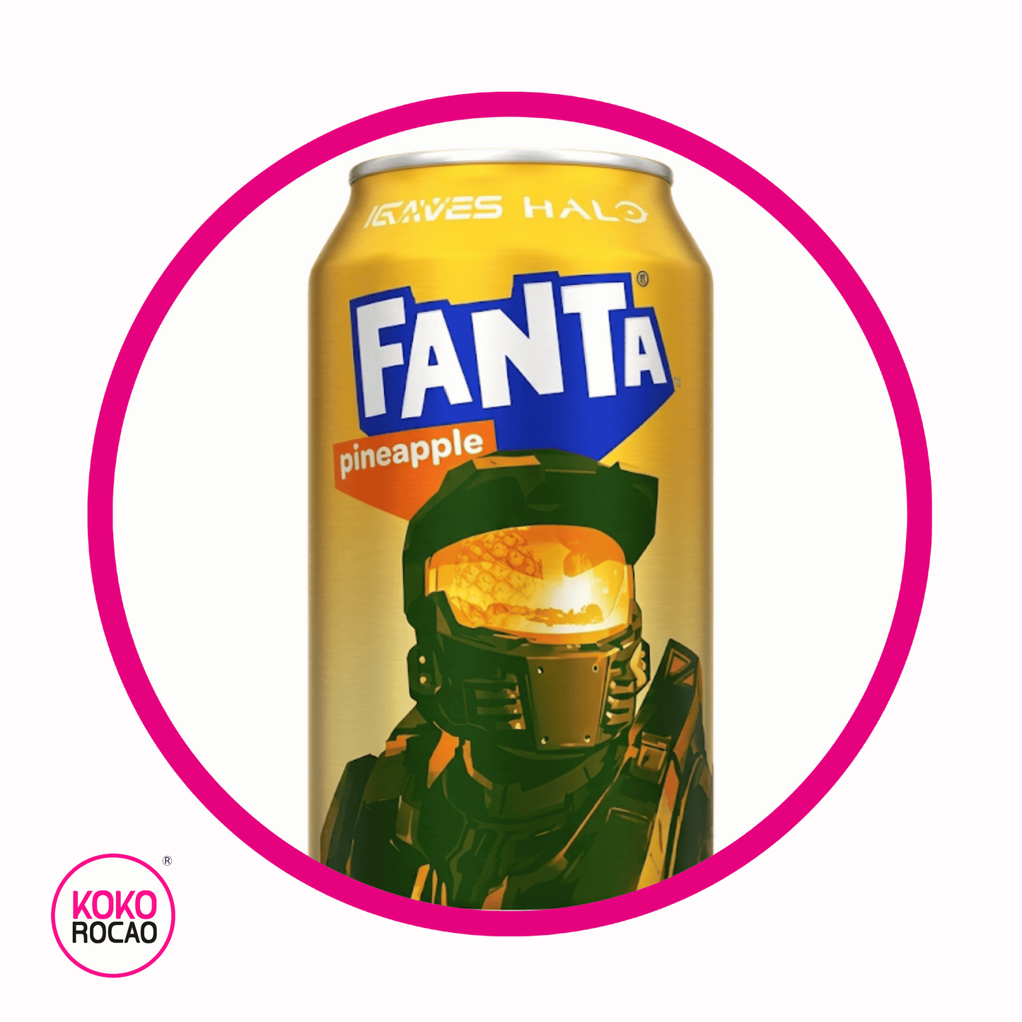 FANTA HALO PIEAPPLE SODA LATA 355ML
