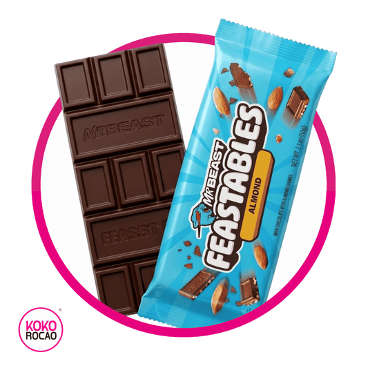 FEASTABLES MR BEAST ALMOND CHOCOLATE BARRA 60GR