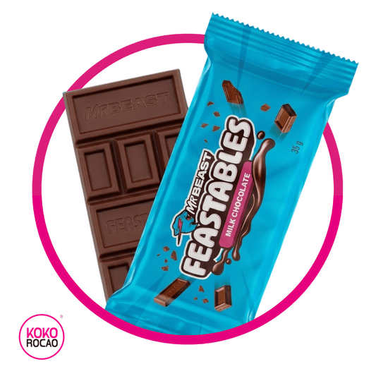 FEASTABLES MR BEAST MILK CHOCOLATE BARRA 35 GR