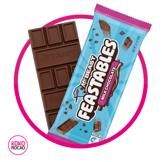 FEASTABLES MR BEAST MILK CHOCOLATE BARRA 60GR