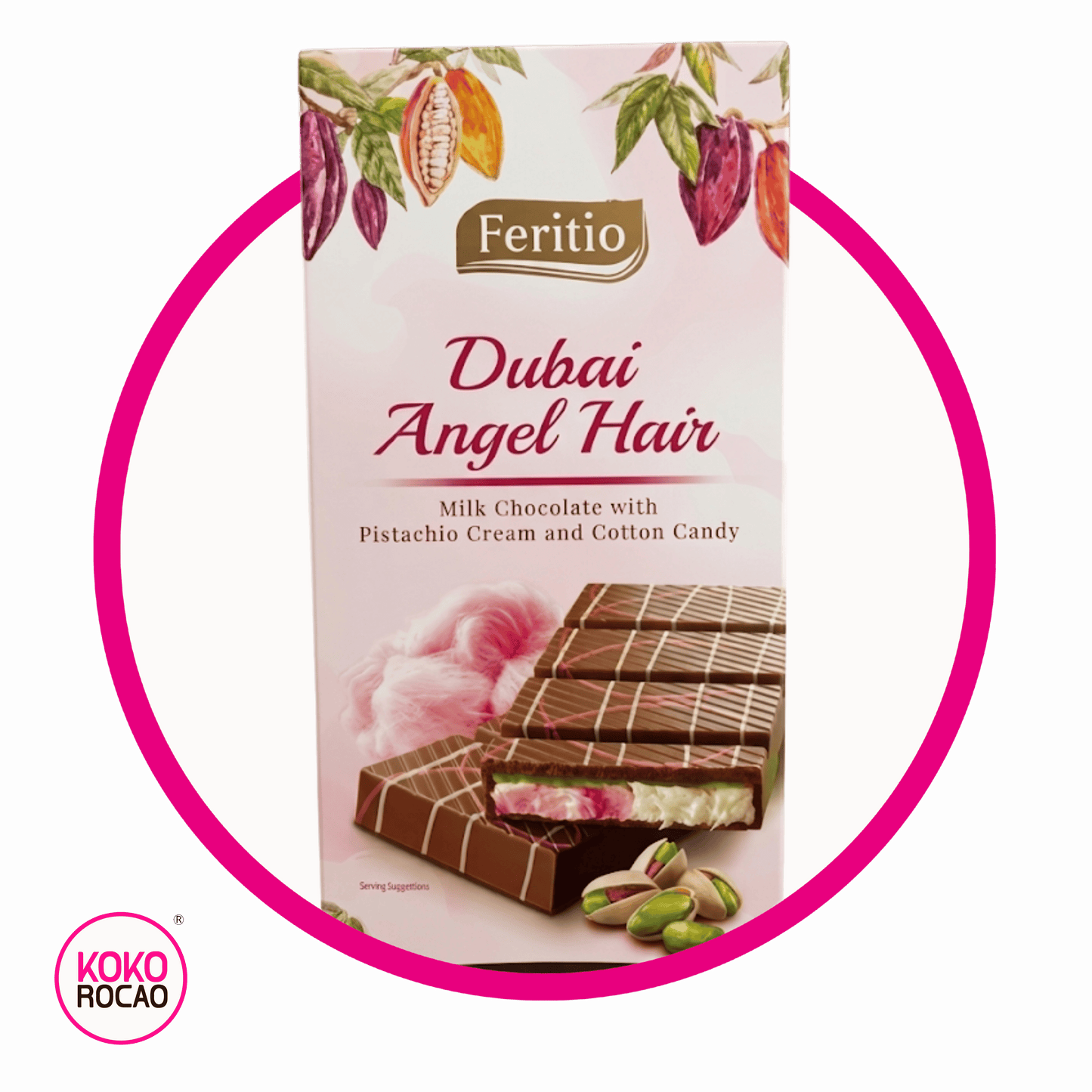 FERITIO DUBAI ANGEL HAIR CHOCOLATE PIEZA 150GR