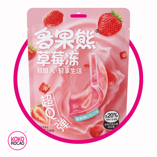 FRUITS BEAR GELATINA FRESA GELATIN BOLSA 160 GR