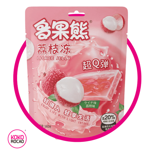 FRUITS BEAR GELATINA LYCHEE JELLY GELATIN BOLSA 160GR @