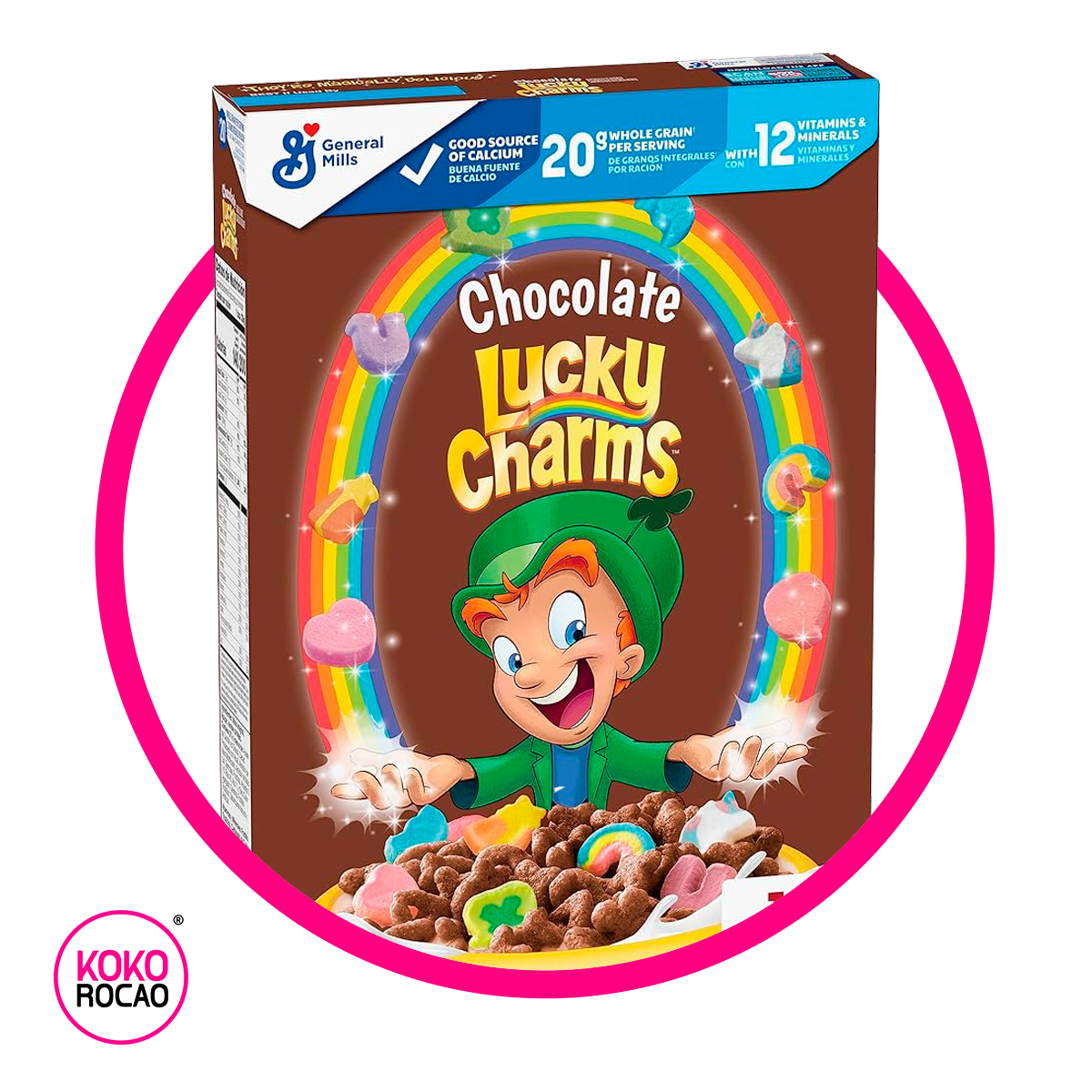 GENERAL MILLS LUCKY CHARMS CHOCOLATE CEREAL CAJA 300GR