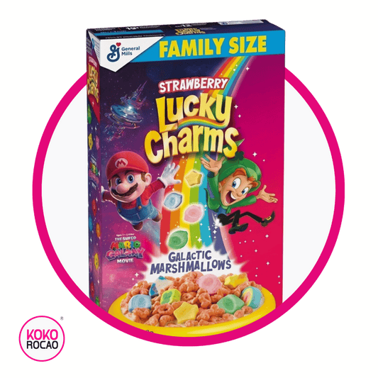 GENERAL MILLS LUCKY CHARMS MARIO STRAWBERRY CEREAL CAJA 527GR