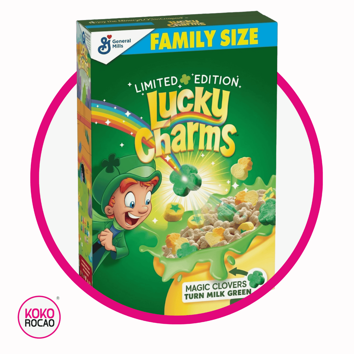 GENERAL MILLS LUCKY CHARMS NEW TRAP CEREAL CAJA 527GR