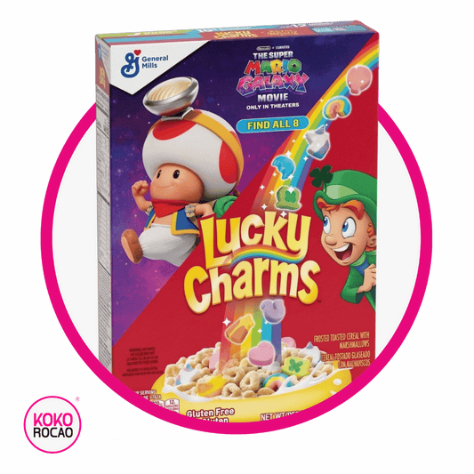 GENERAL MILLS LUCKY CHARMS TOAD MARIO CEREAL CAJA 297GR