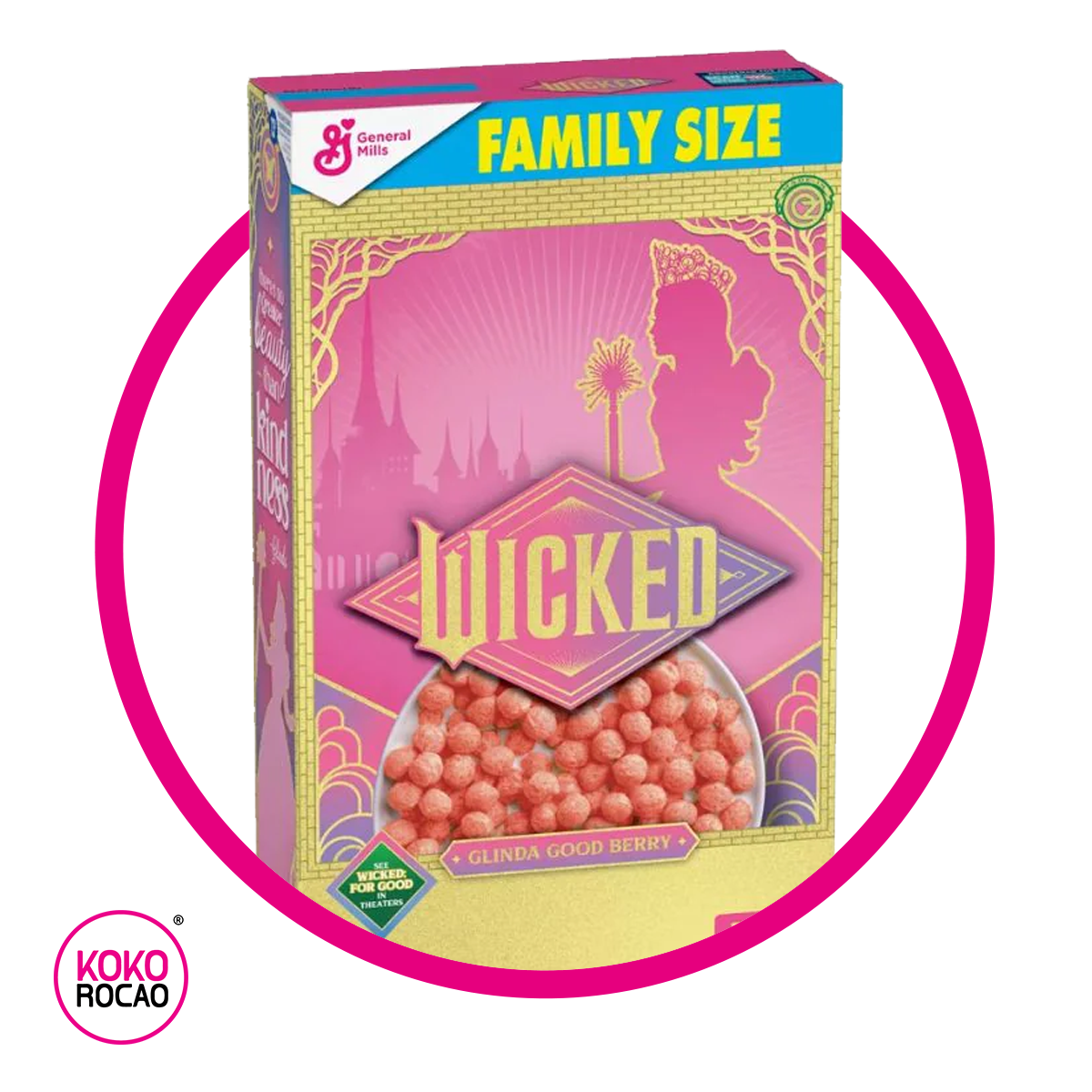 GENERAL MILLS WICKED GLINDA CEREAL CAJA 513 GR