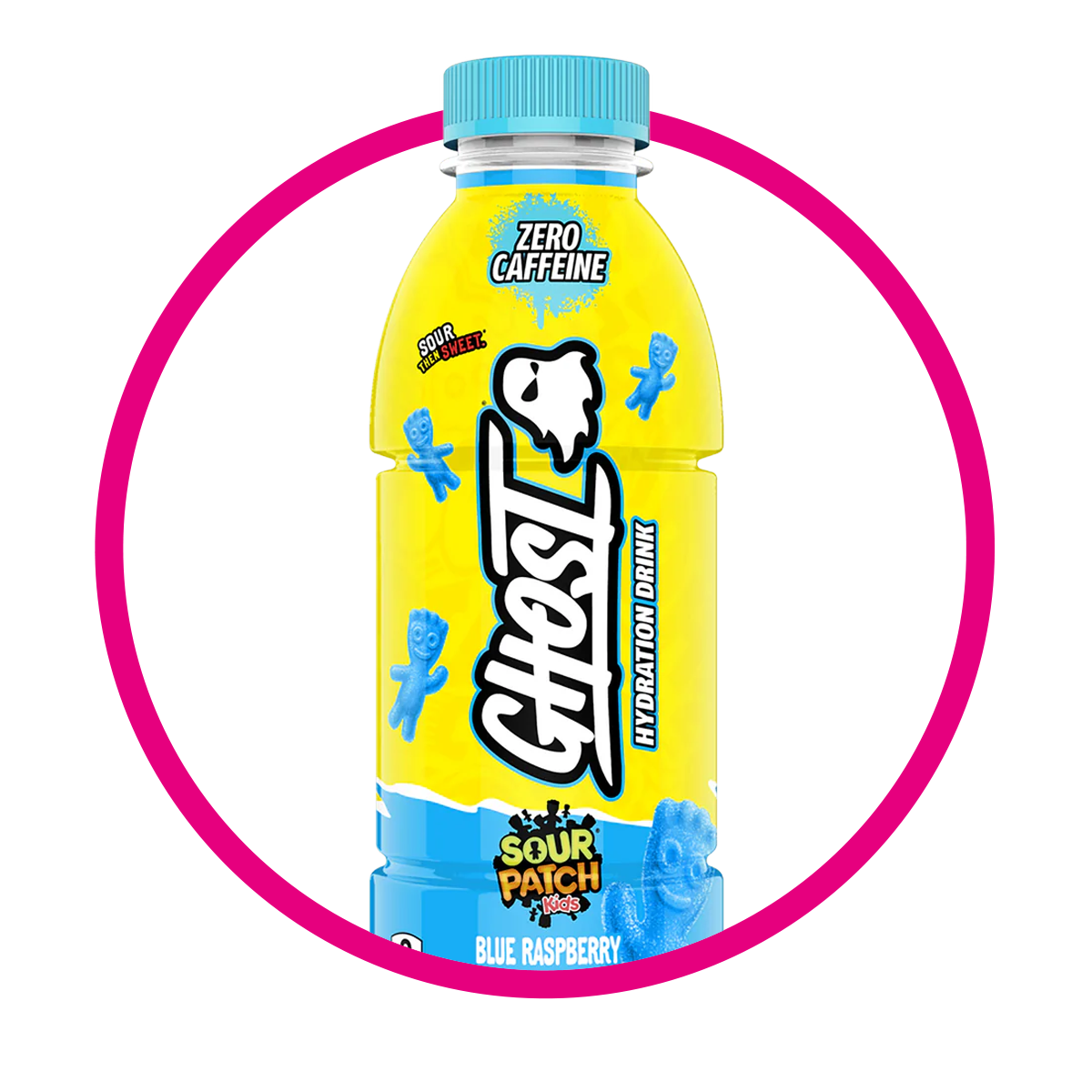 GHOST SOUR PATCH BLUE RASPBERRY VITAMINZED BOTELLA 500ML