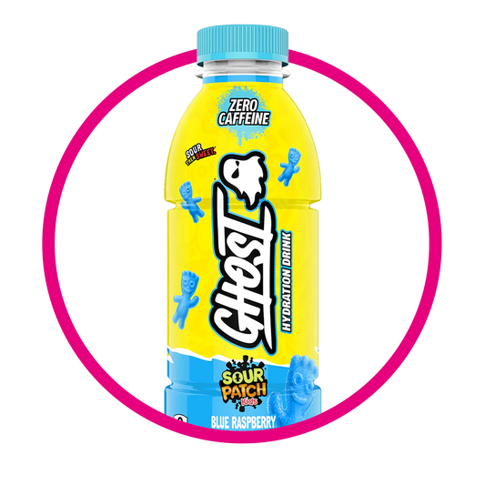 GHOST SOUR PATCH BLUE RASPBERRY VITAMINZED BOTELLA 500ML