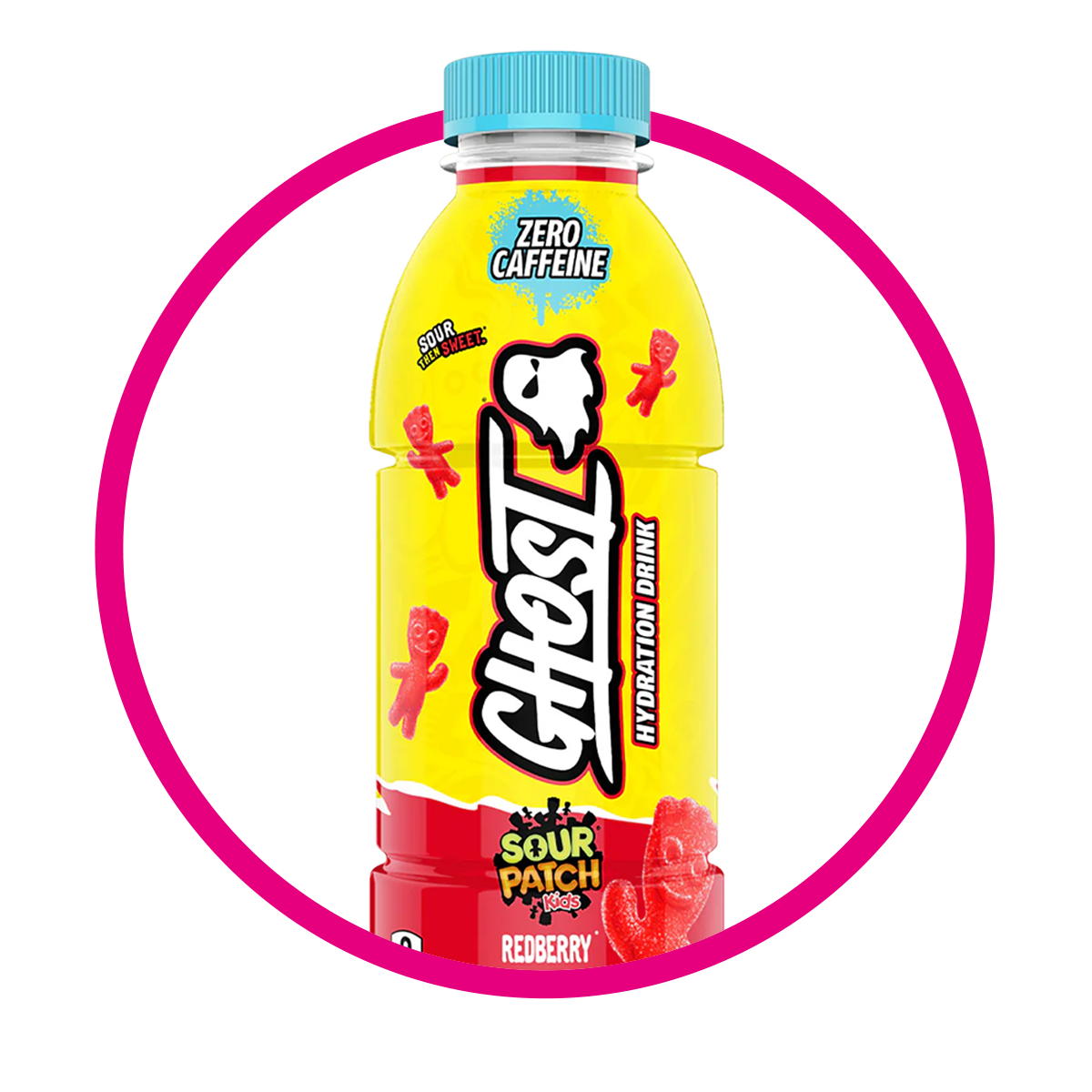 GHOST SOUR PATCH REDBERRY VITAMINZED BOTELLA 500ML