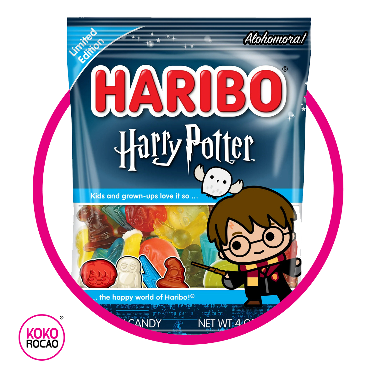HARIBO HARRY POTTER HARRY GUMMY BOLSA 113GR