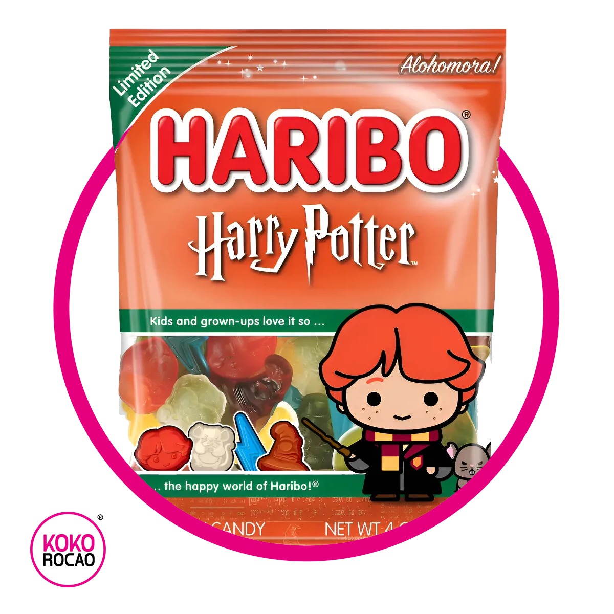 HARIBO HARRY POTTER RON GUMMY BOLSA 113GR