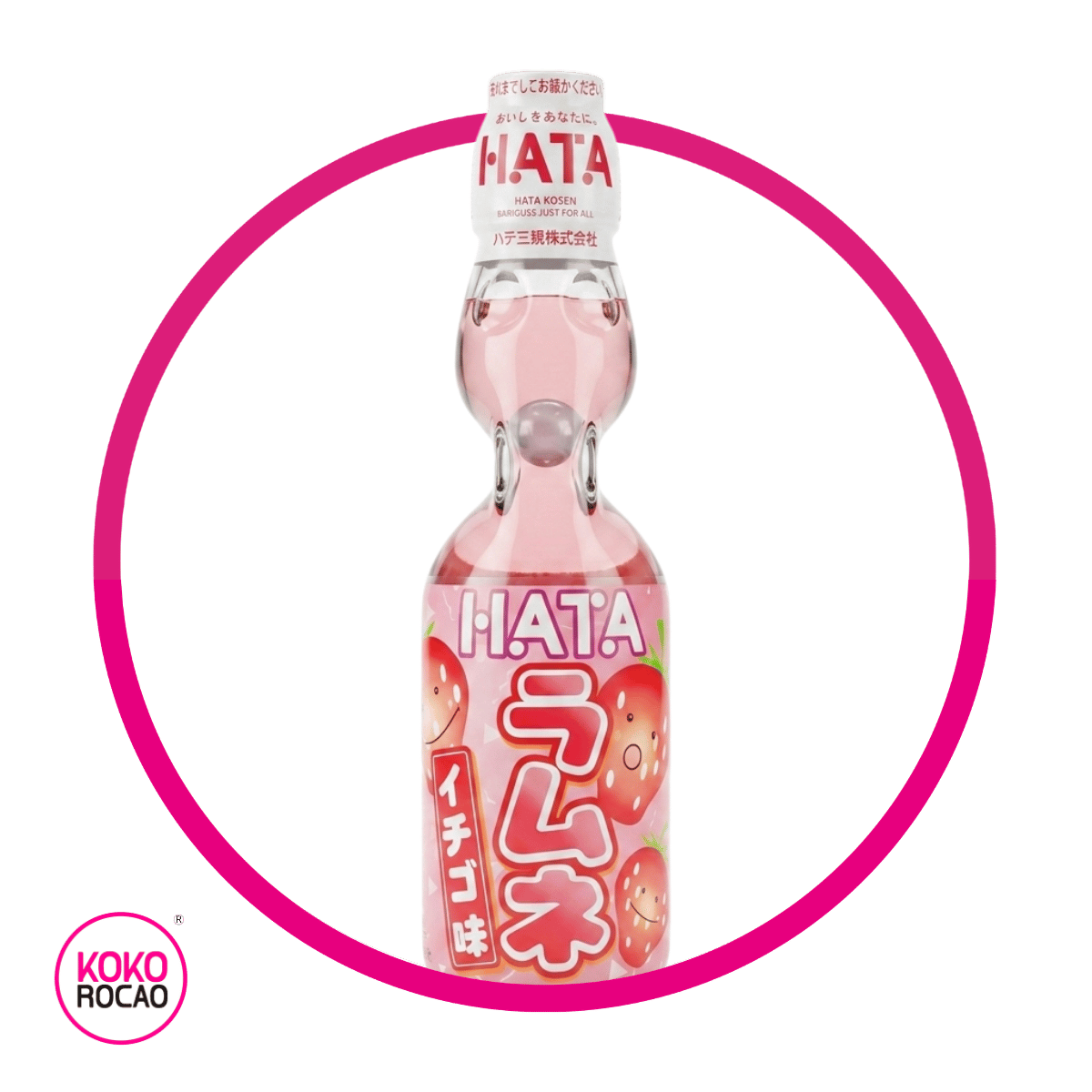 HATA RAMUNE STRAWBERRY SODA BOTELLA 200ML @