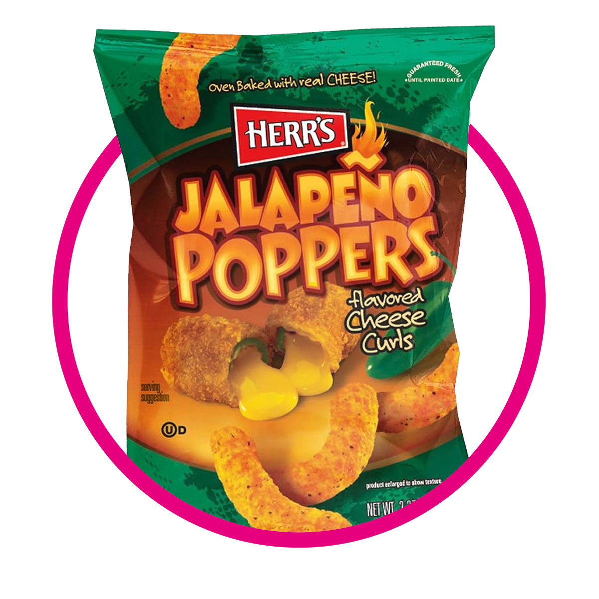 HERR´S QUESO JALAPEÑO SNACKS BOLSA 198GR&