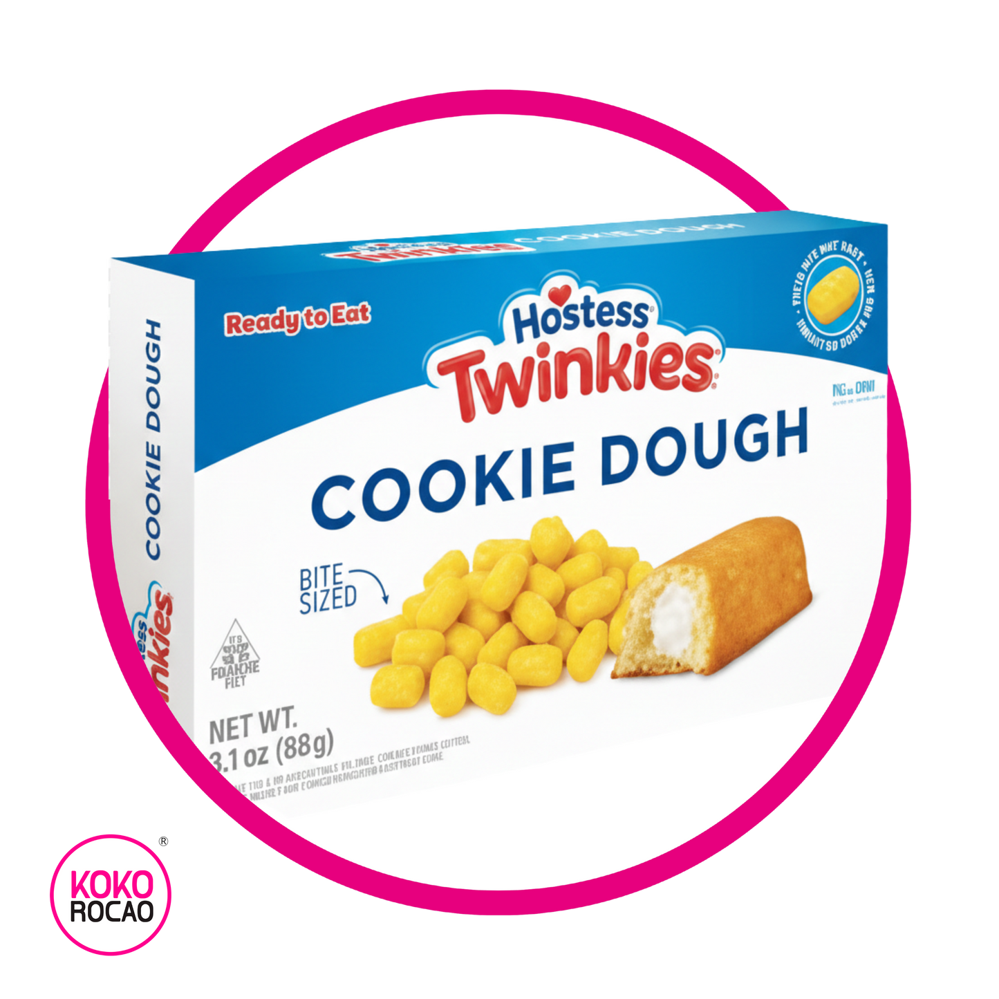 HOSTESS TWINKIES COOKIE DOUGH SOFT CANDY CAJA 88GR