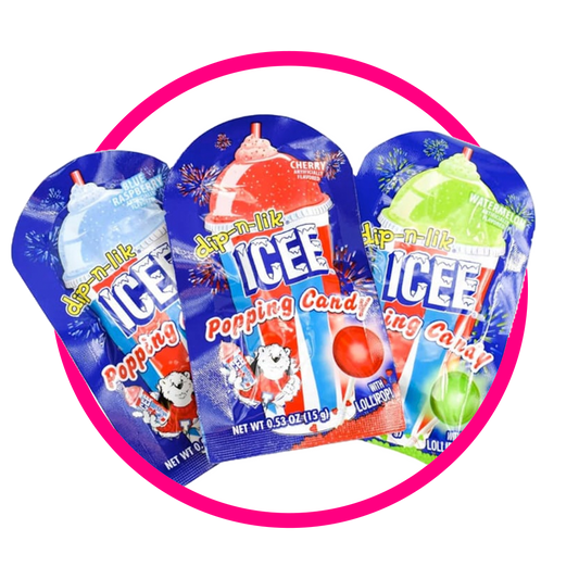 ICEE LOLIPOP POPPING CANDY BOTE 15GR