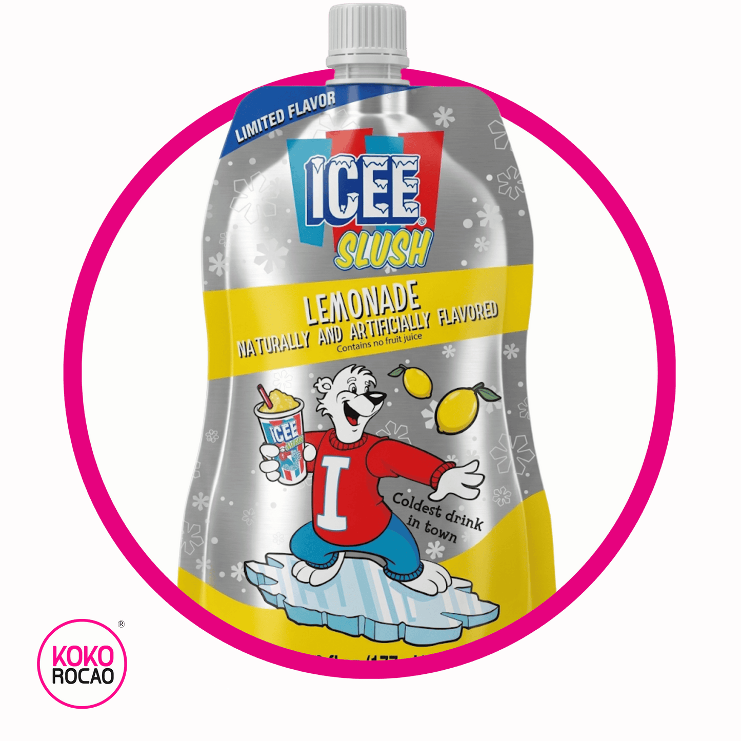 ICEE SLUSH BLUE LEMONADE SODA BOLSA 177ML