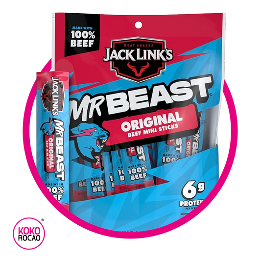 JACK LINKS MR BEAST ORIGINAL MINI STICKS SNACKS BOLSA 170GR