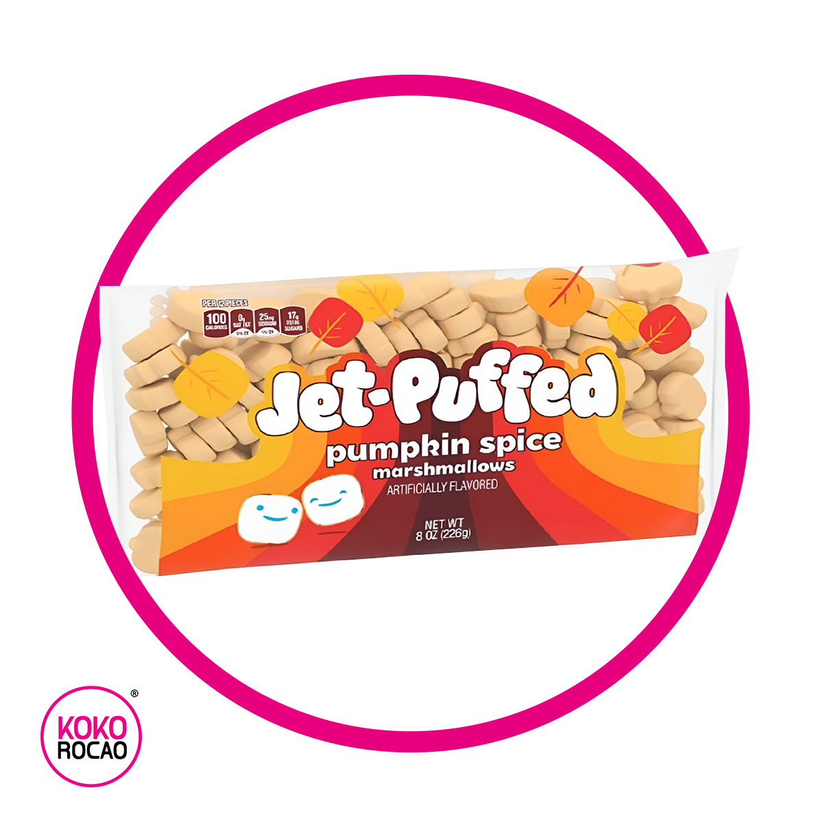 JETT PUFFED PUMPKIN SPICE MARSHMALLOWS BOLSA 226GR