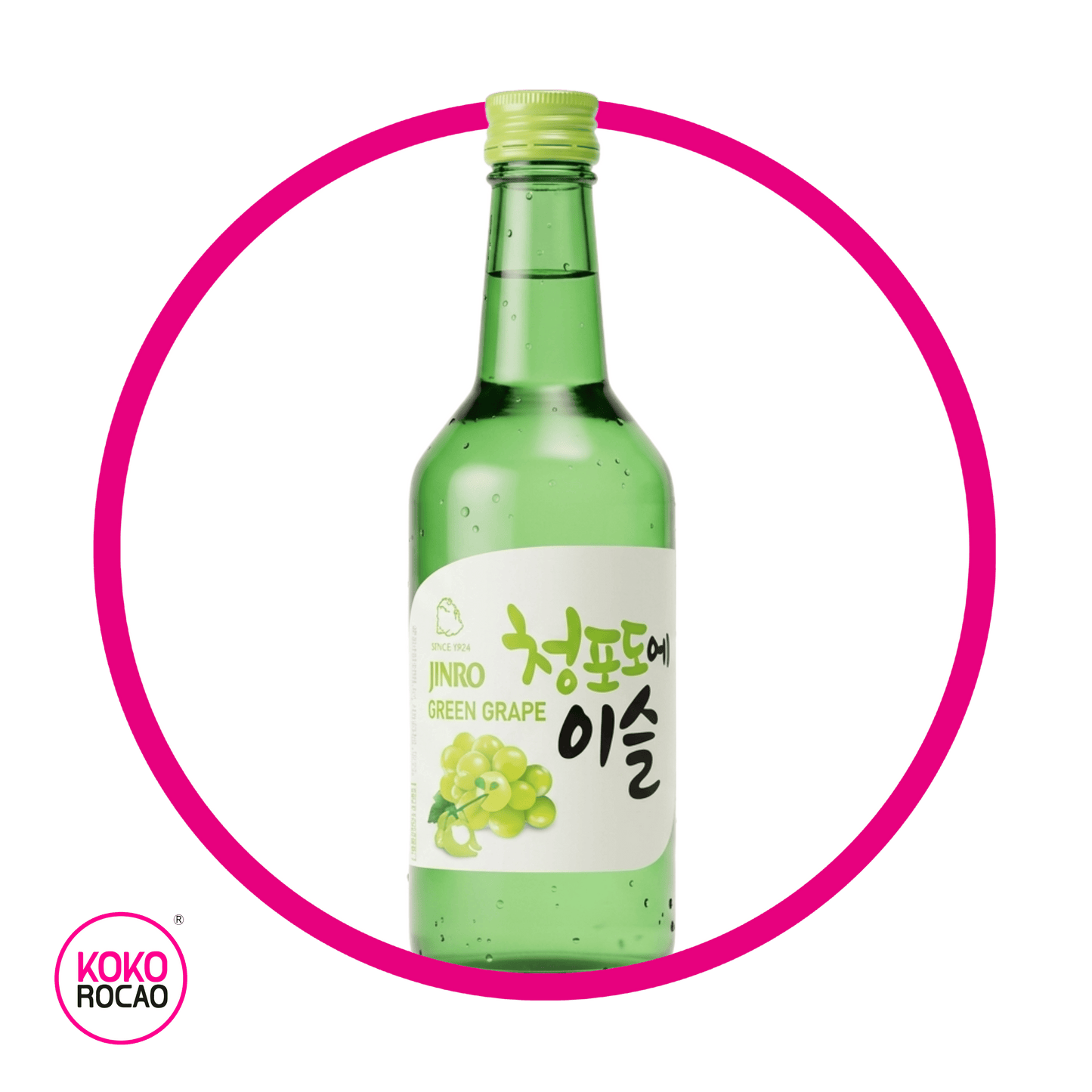 JINRO UVA VERDE ALCHOLICA BOTELLA 360ML