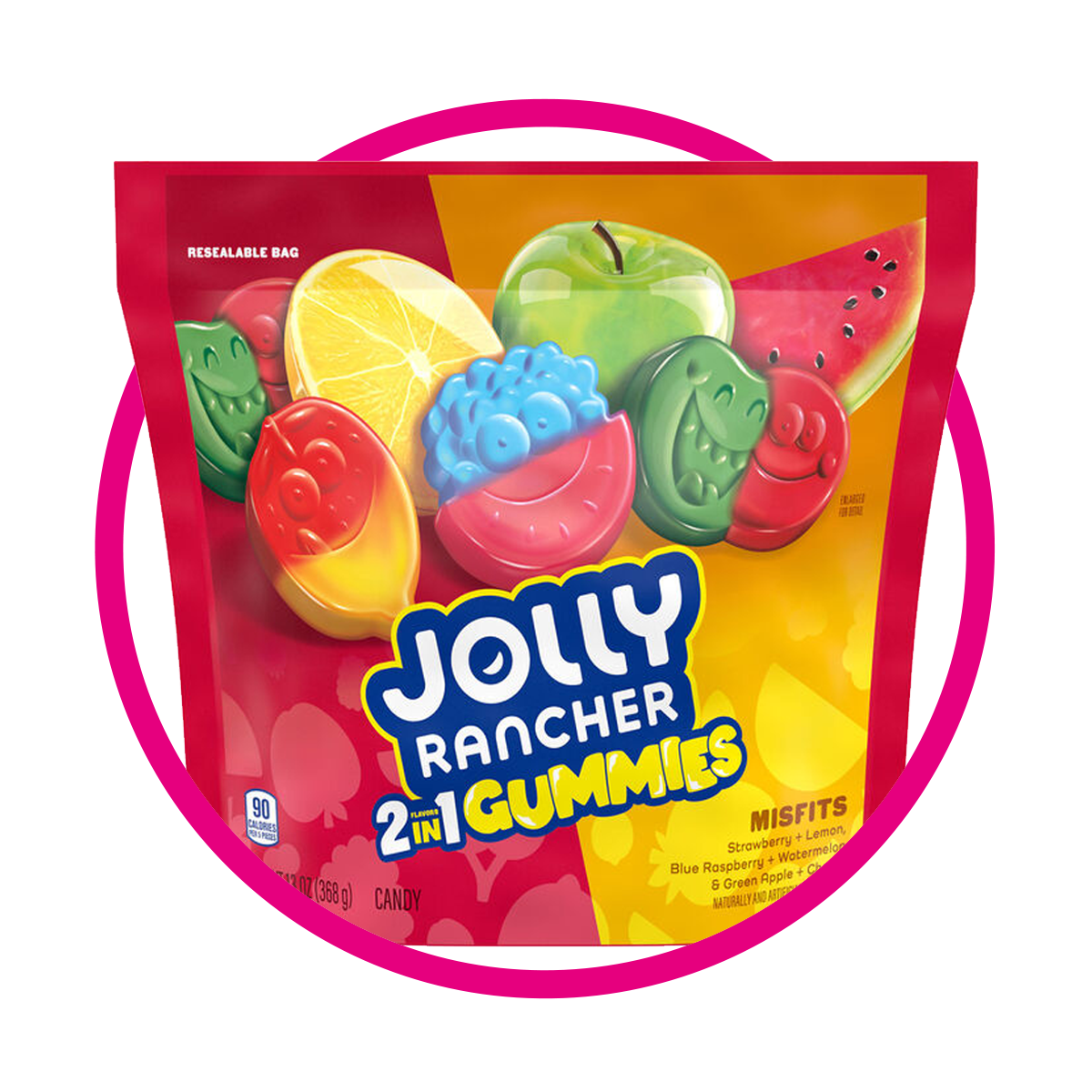 JOLLY RANCHER 2IN1 GUMMY BOLSA 368GR