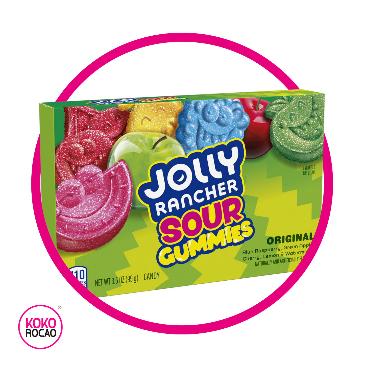JOLLY RANCHER SOUR GUMMY CAJA 99GR