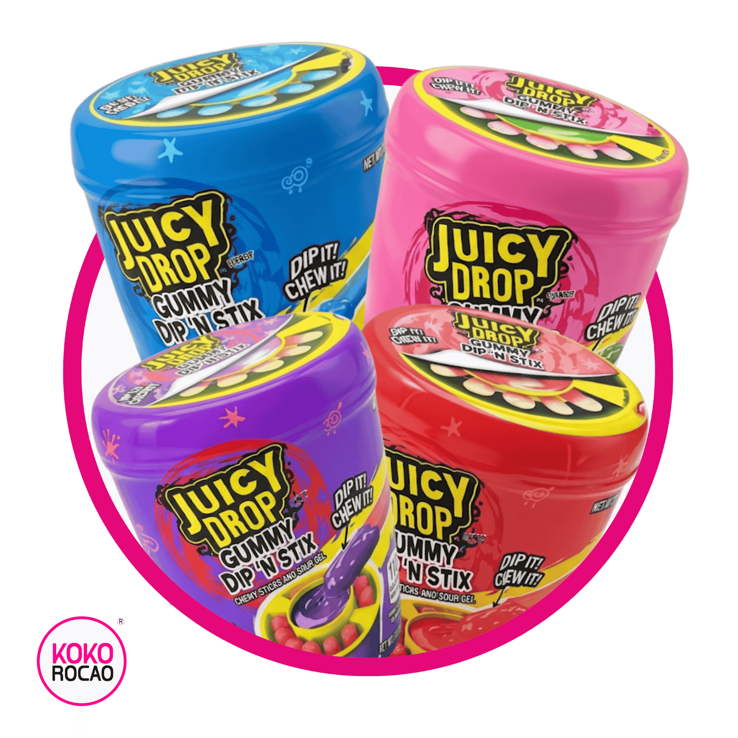 JUICY DROP DIPN STIX GUMMY BOTE