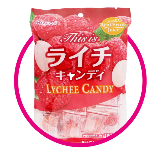 KASUGAI LYCHEE HARD CANDY BOLSA 115G