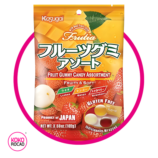 KASUGAI MIX MANGO GUMMY BOLSA 102G&