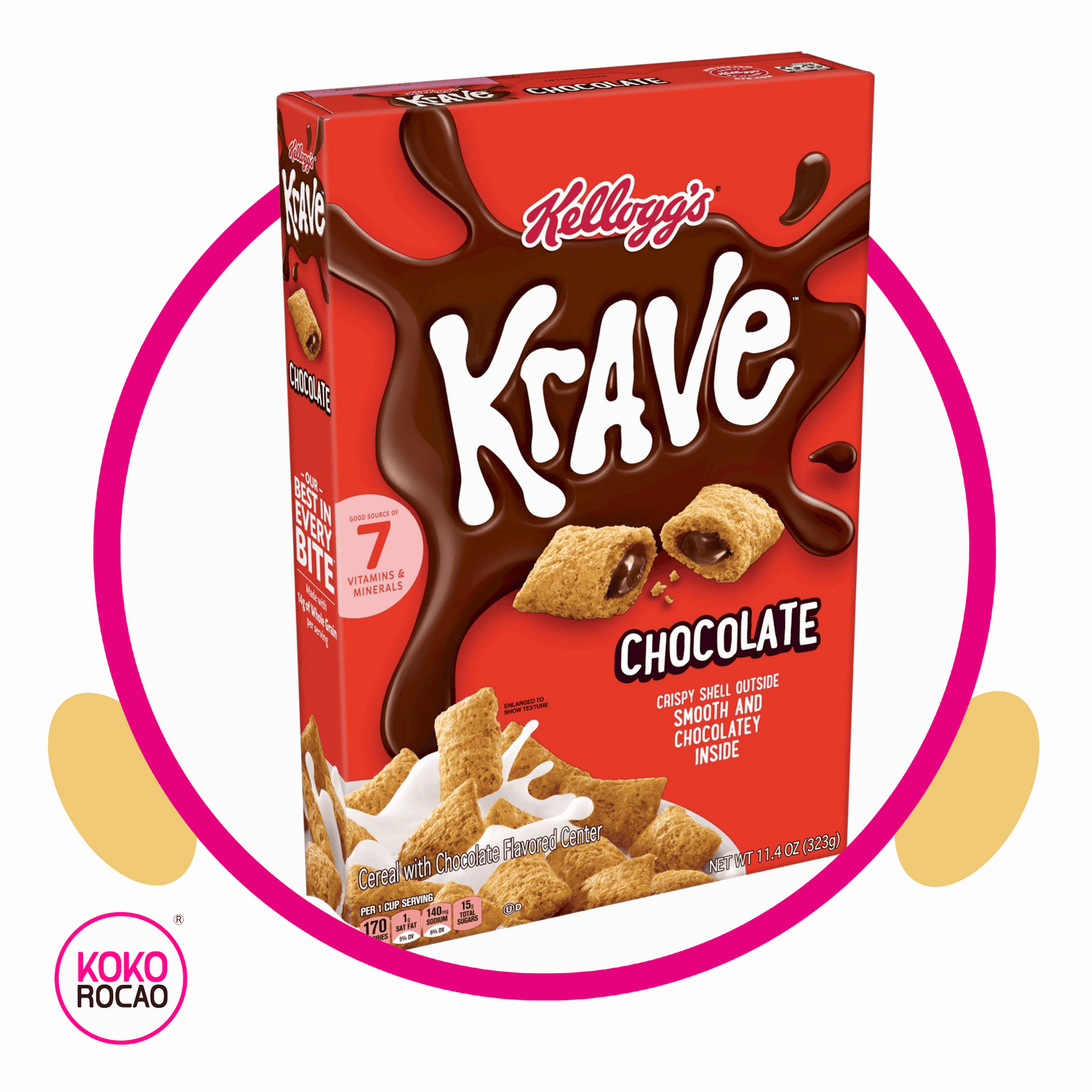 KELLOGGS KRAVE ORIGINAL CEREAL CAJA 323GR