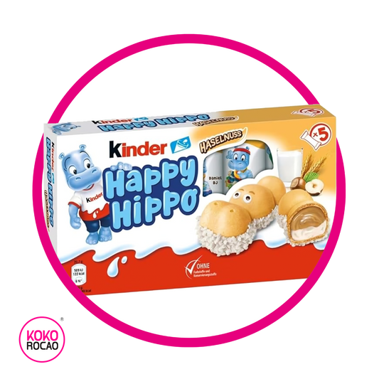 KINDER HAPPY HIPPO HASSELNUT CHOCOLATE CAJA 103.5 GR