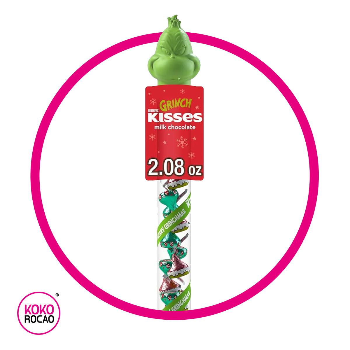 KISSES GRINCH BASTON CHOCOLATE TUBO 58GR