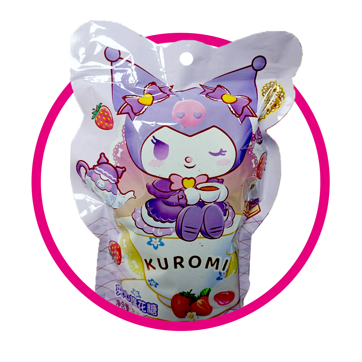 KUROMI STRAWBERRY MARSHMELLOW BOLSA 80GR&