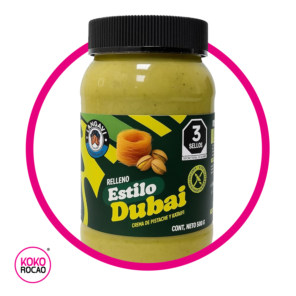 LANGAVI RELLENO DUBAI SNACKS BOTE 500GR