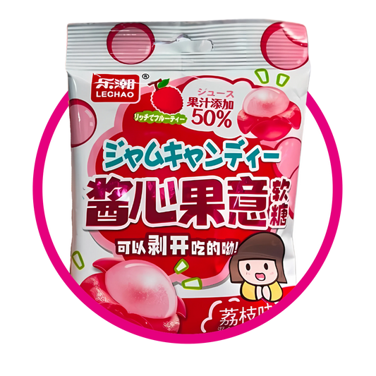 LECHAO LYCHEE GUMMY BOLSA 80GR