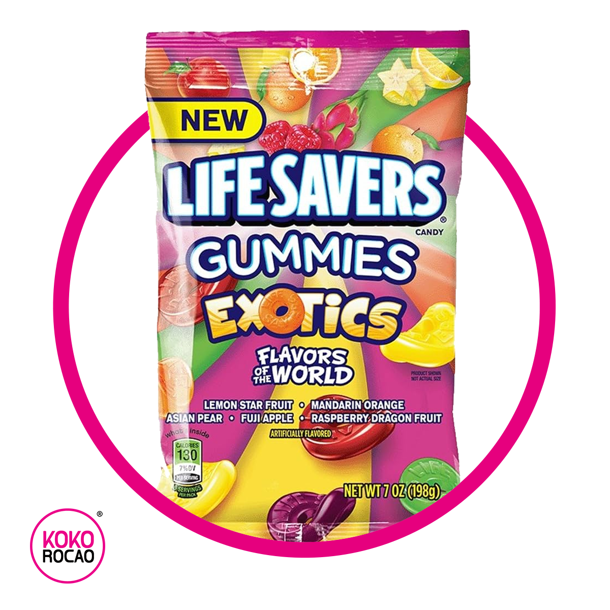 LIFESAVERS EXOTICS GUMMY BOLSA 198G