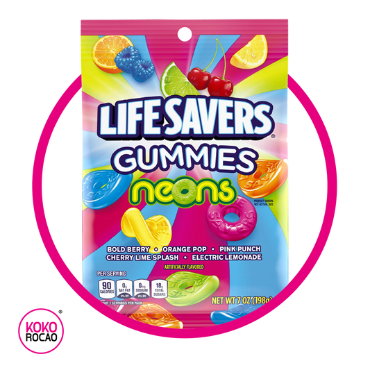LIFESAVERS NEONS GUMMY BOLSA 198GR