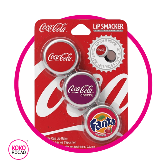 LIP SMACKER COCA COLA TRIO BOTTLE CAP BEAUTY PIEZA