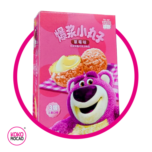 LOTSO BISCUIT STRAWBERRY COOKIE CAJA 50GR&