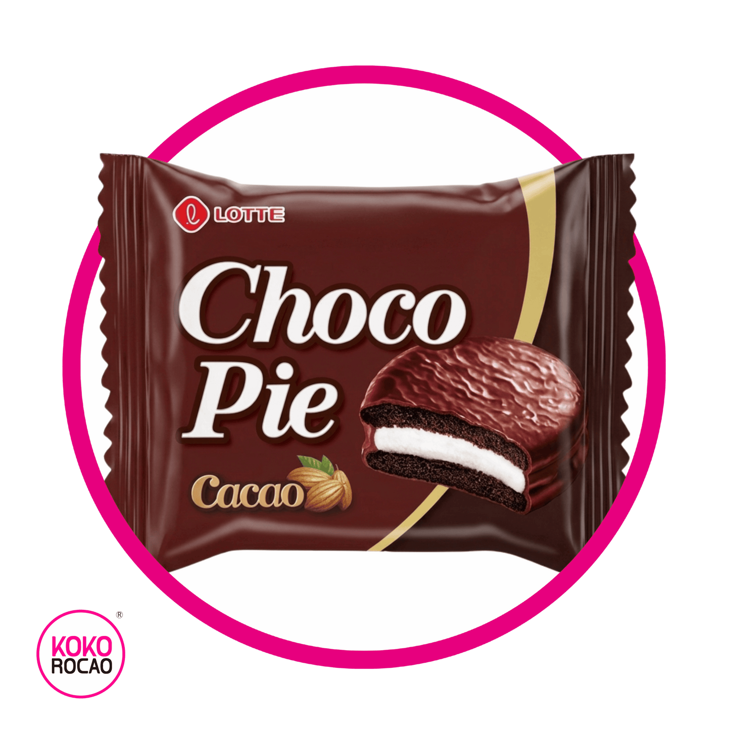 LOTTE CHOCO PIE CACAO PIEZA 37GR
